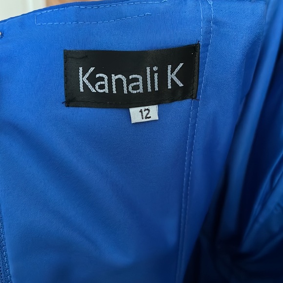 Blue knee length dress - Picture 5 of 5